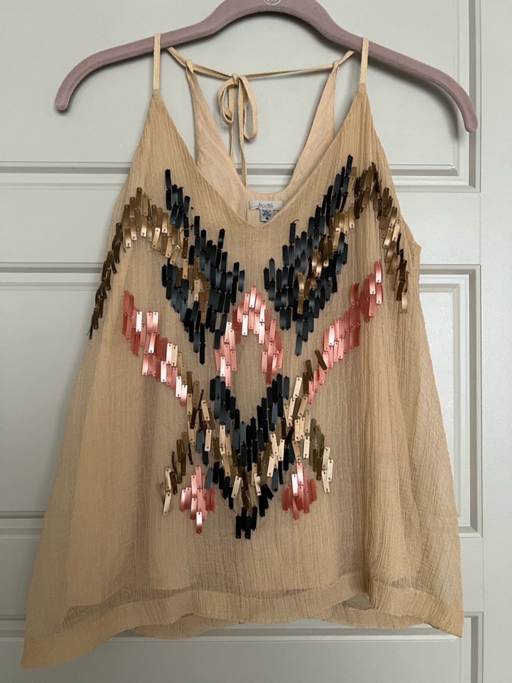 Dressy sleeveless top